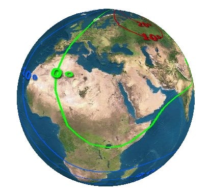 انحراف میدان مغناطیسی زمین